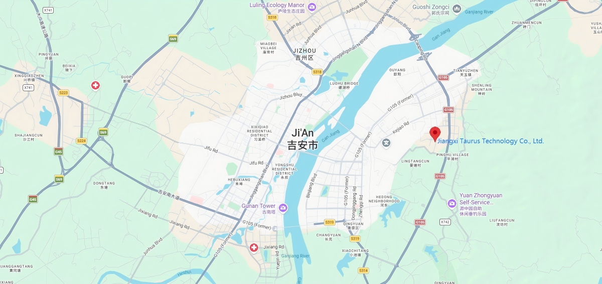 Ubicación de la fábrica de Taurus Tech en Google Maps