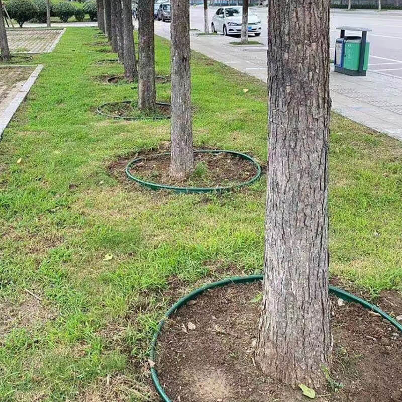 Plastic Landscape Edging installation